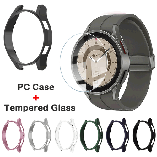 For Samsung Galaxy Watch5 Pro Screen Protector + Case Full Cover 360° Protection - Picture 1 of 17