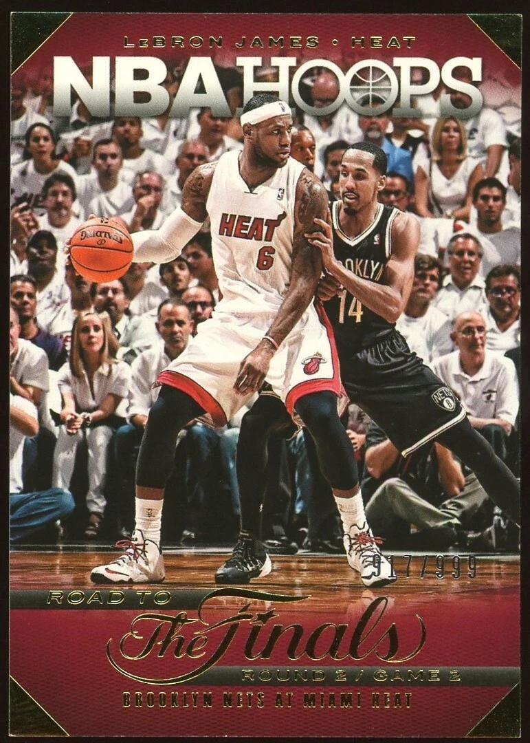LEBRON JAMES 2014 15 PANINI HOOPS ROAD TO THE FINALS 999 CAVALIERS HOF