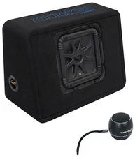 Kicker 44TL7S102 10" L7 Solo-Baric L7S Car/Truck Sub Enclosure Box+Home Speaker