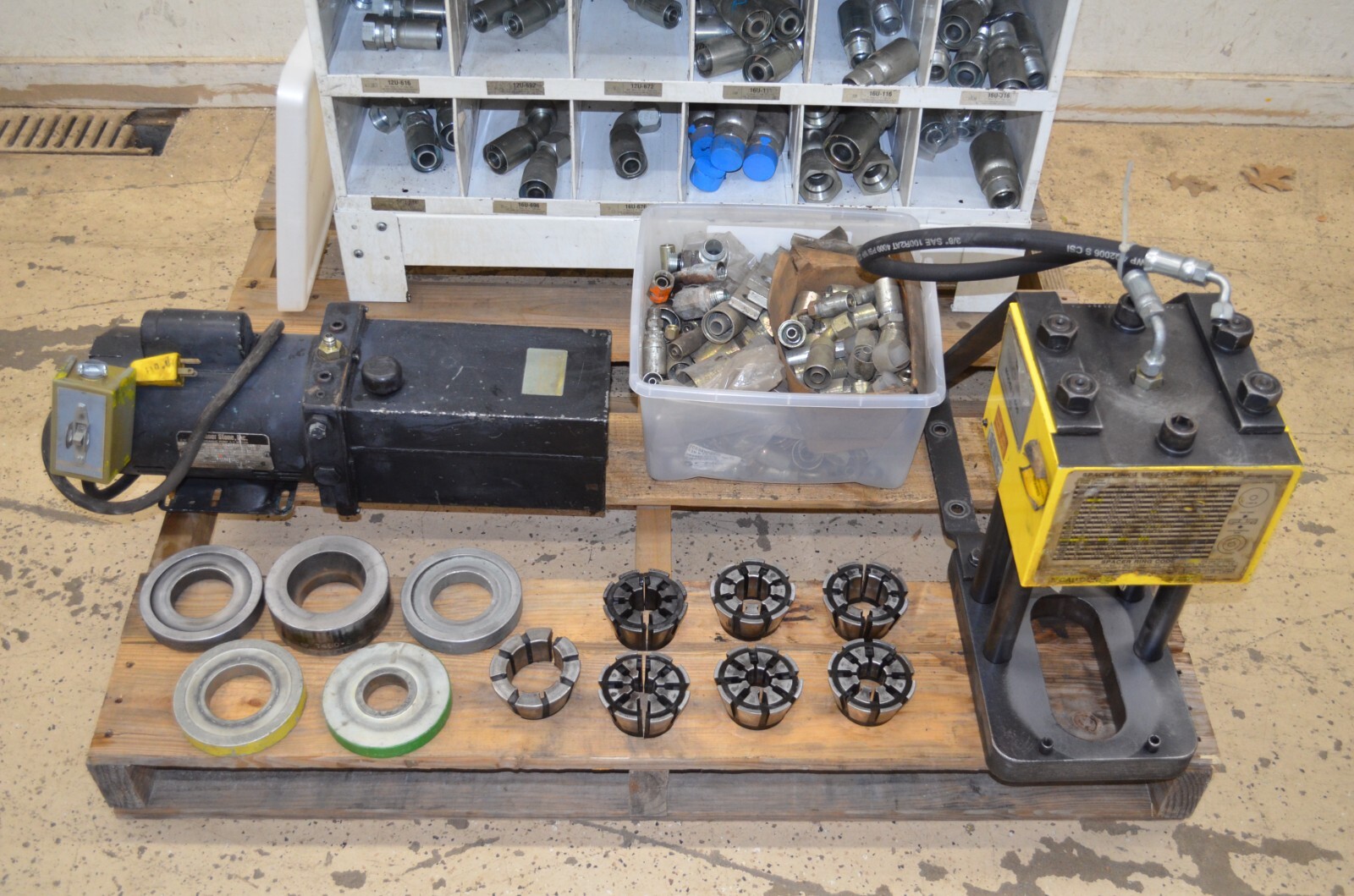 Weatherhead T400 CollOCrimp I Hydraulic Hose Crimper w/Dies & Lots