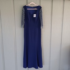 Alex Evenings Formal Long Dress Size 12 Women Mother Of Bride Rhinestone Detail