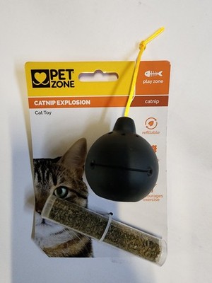 Catnip Explosion Refillable Cat Toy Pet Zone w/ Premium Catnip   New Sealed