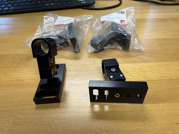 4 x Laser Components 2007535 FP-MG-19 soporte de precisión láser industrial / nuevo