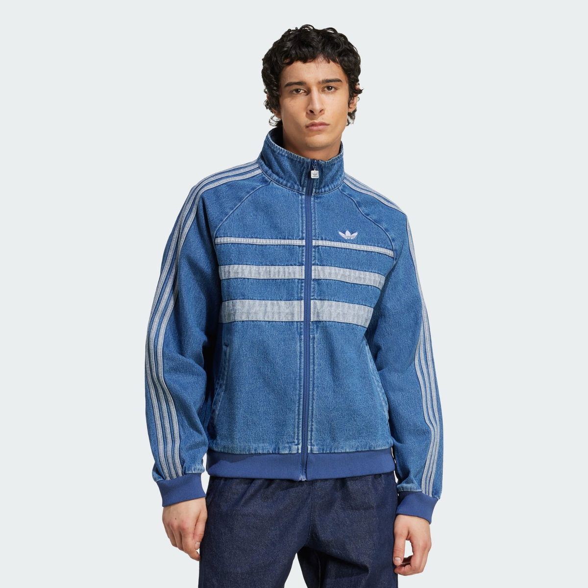 adidas Adicolor Fast Blue Denim Track Top JX6457 Japan Size