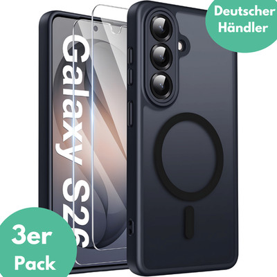 Hülle + 2X Schutzglas für Samsung Galaxy S26 MagSafe Display Screen Slim Case 9H