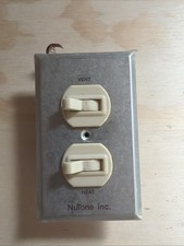 NuTone VENT LIGHT Electrical TOGGLE Duplex SW...