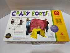 Crazy Forts 69 Piece Construction Toy Blanket Fort Building Set Pre-Owned