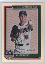 2022 Panini USA Baseball Stars & Stripes Holo Silver 35/80 Mason Russell 15nv