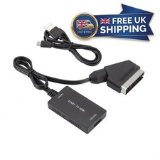 SCART to HDMI Converter Cable SCART > HDMI OLD DVD TO HD TV Video Adapter UK
