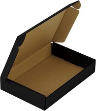 50 Pack Shipping Boxes 6" x 4" x 1", Recyclable Corrugated Cardboard