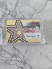 2025 Topps Five Star Stars & Stitches Jimmy Rollins Auto /10 Gold On Card SS-JR