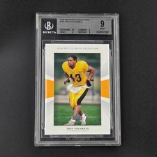 Troy Polamalu 2003 Upper Deck Patch Collection #106 (RC) Rookie Card PSA 9 Mint. rookie card picture