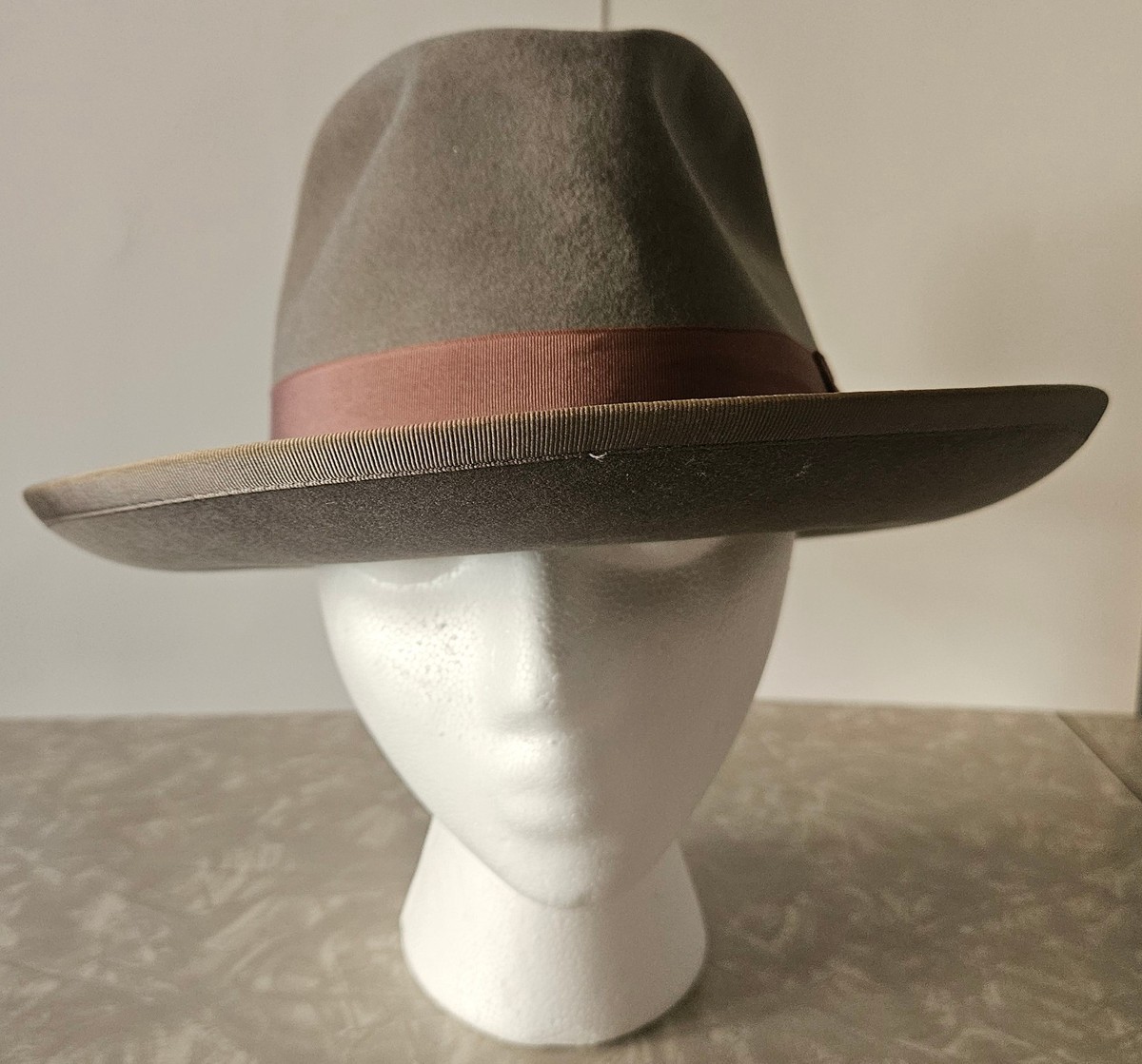 Vintage PORTIS Stetson Whippet FEDORA Size 7 Super-Lux Sand HAT