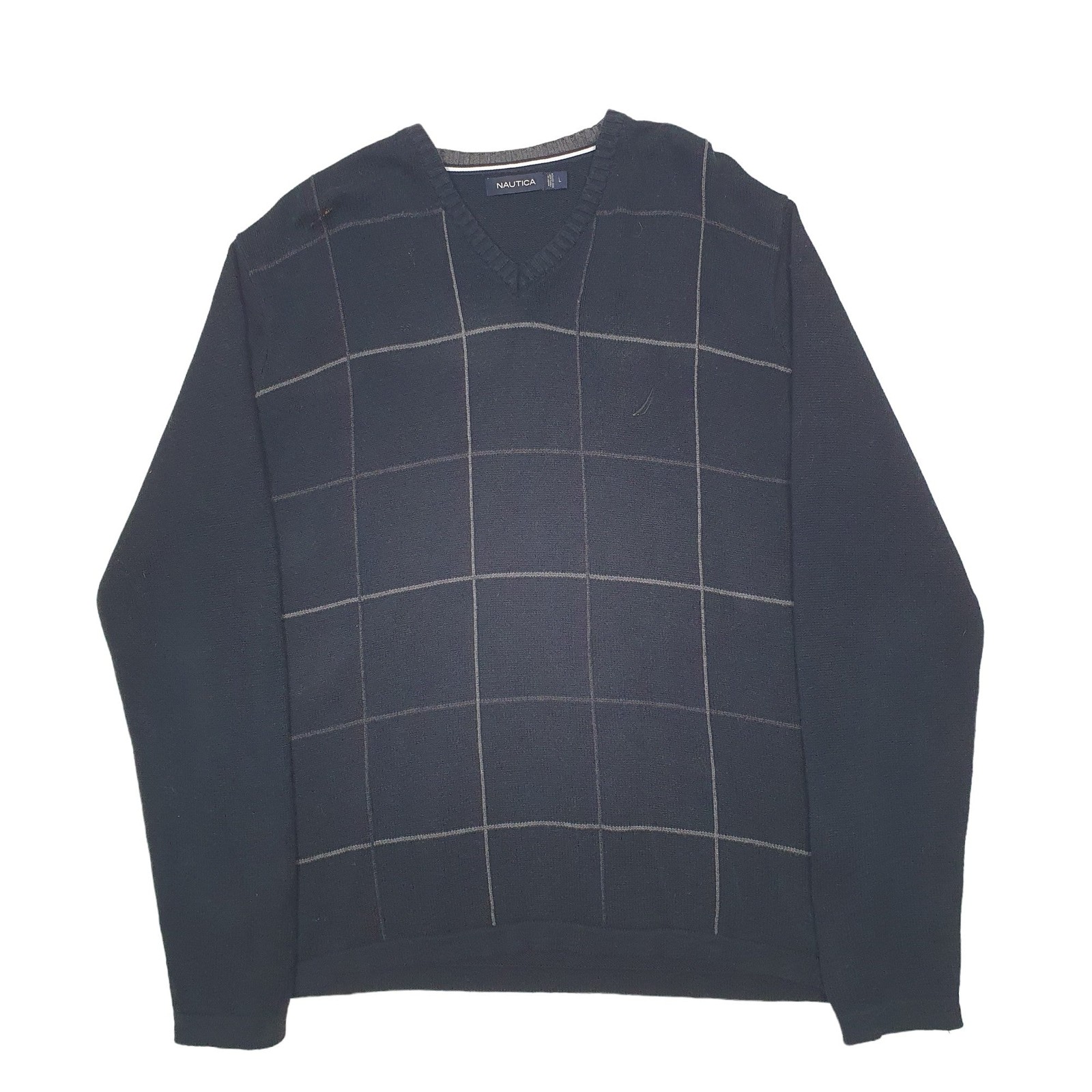 Nautica Knit Crewneck Cotton Sweatshirt Jumper L