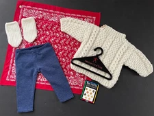 AMERICAN GIRL TODAY Vintage 1997 Apres Ski Wear ~ Sweater, Leggings, Bandana, +