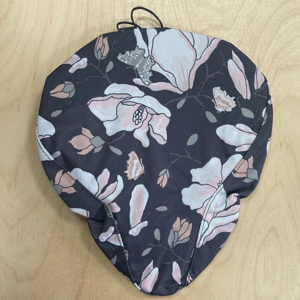 Cubierta de sillín impermeable albahaca magnolia cubierta de asiento de bicicleta protección pastel Foto 2 de 3