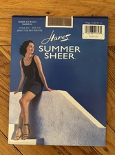 Hanes Summer Sheer Pantyhose E51 Size CD Sandalfoot Simply the Best Bronze VTG
