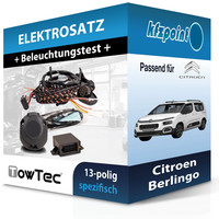 für Citroen Berlingo 06.2018-Jetzt Towtec E-Satz 13Polig Fahrzeugspezifisch NEU