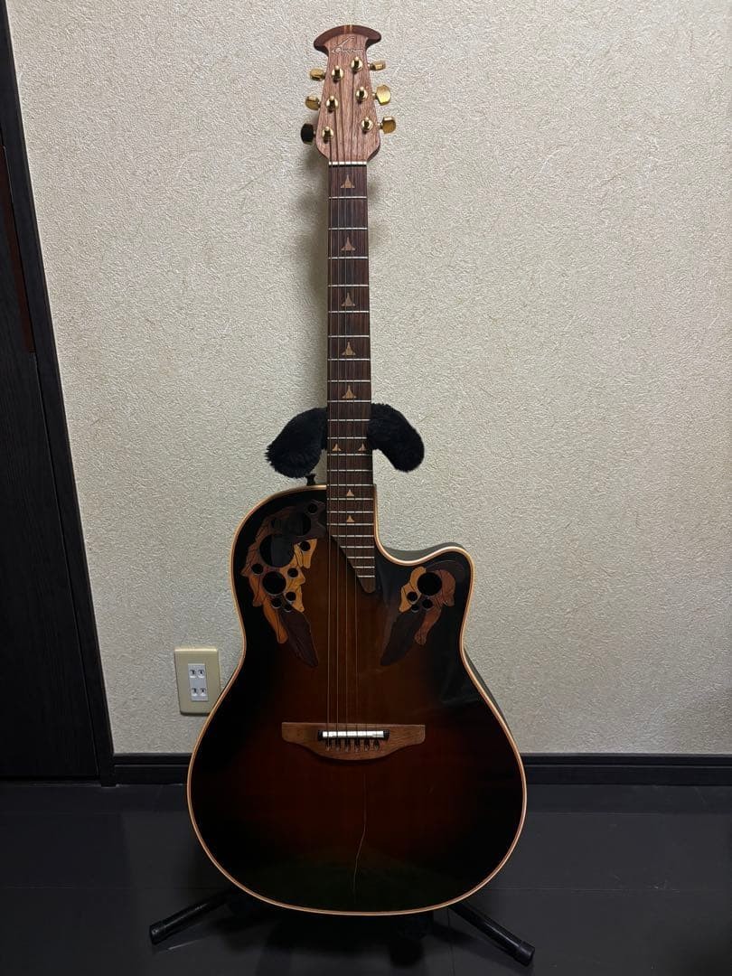 Ovation Elite 1768 OP-X Electric Acoustic Guitar USA Vintage with Hard Case