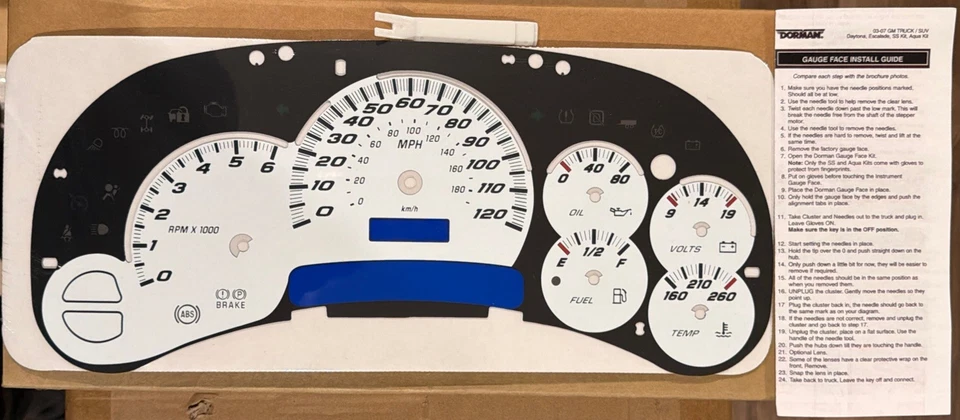 Dorman 10-0103B 仪表组升级套件 - 全新 — 第 3/3 张图片