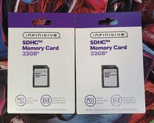 Brand New-Sealed 2 pack  Infinitive SDHC Memory Card 32GB