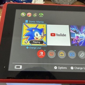 Nintendo Switch HAC-001(-01) Mario Red & Blue Edition Tablet Only TESTED/WORKS