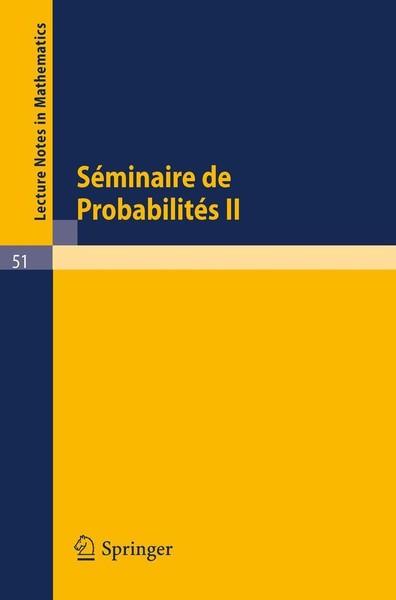 SéMinaire De ProbabilitéS II A. Dold-image