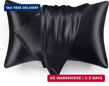 Satin Pillowcase Set of 2 Queen Size 20x30, Cooling Pillow Covers for Hair and S