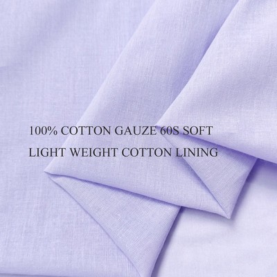 57'' Wide Soft Thin Plain 60s Cotton Fabric Lining Dolls Handicrafts Material 