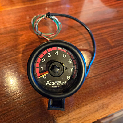Actron Mini Acrotach Tachometer Model T251 70mm 2.75'' Tach Vintage