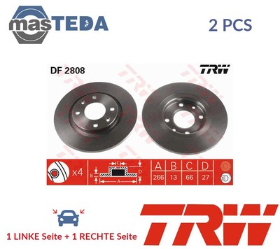 DF2808 BREMSSCHEIBEN SATZ VORNE TRW 2PCS NEU OE QUALITÄT