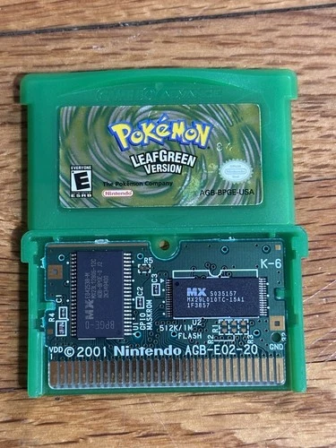Pokemon LeafGreen Version (Nintendo Gameboy Advance, 2004) GBA Authentic Tested