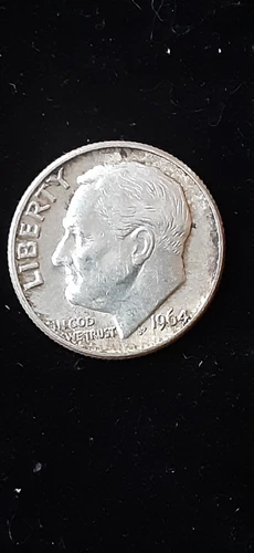 1964 d, Roosevelt Dime 90% silver xf