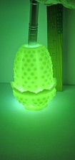 Fenton Hobnail Fairy Lamp Custard Satin GLOWS