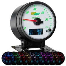 3in1 GLOWSHIFT COMBO GAUGE for CUMMINS DIESEL BOOST PYROMETER FUEL PRESS GAUGES