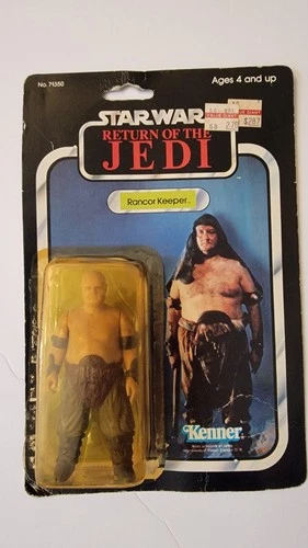 Vintage Star Wars Rancor Keeper Card Back Kenner ROTJ Original Blister