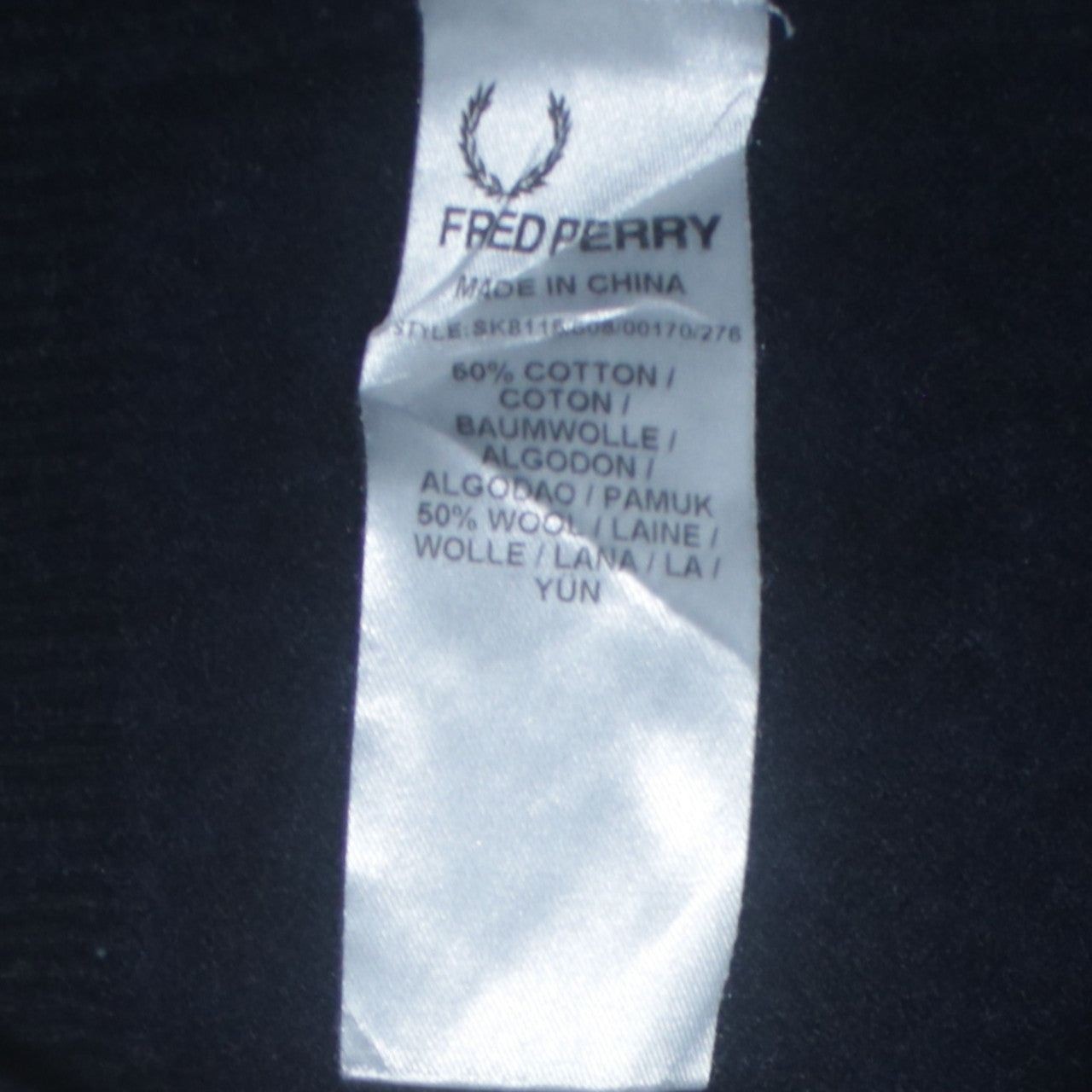 Fred Perry Blue Sweatshirt Womens M image 8