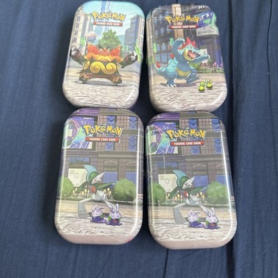 Pokemon TCG Lumiose City Mini Tin Set 4 Sealed Mega Evolution