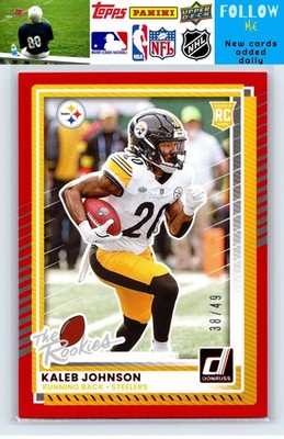 2025 Donruss #DRH-72 Kaleb Johnson Red /49
