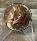 1965 SMS Kennedy Half Dollar Superb Gem BU Cameo 40% Silver Rainbow Toner #2821