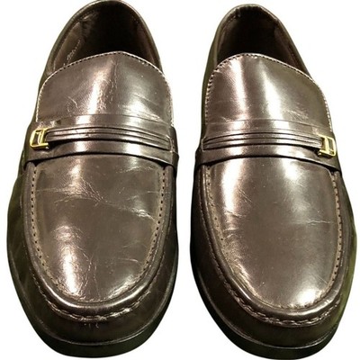 Florsheim Mens Loafers Shoes Size 9EEE Brown Leather Slip On Formal Classic