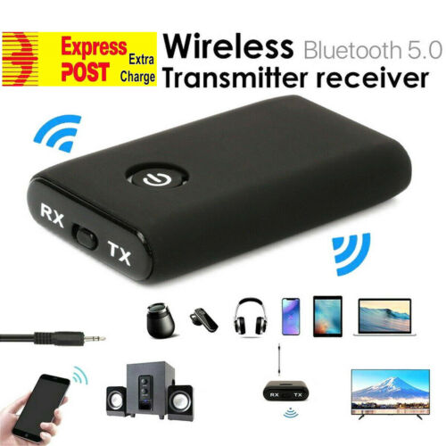 Bluetooth 5.0 2-in-1 Wireless Transmitter Receiver 3.5mm Audio Adapter for PC - Zdjęcie 1 z 5