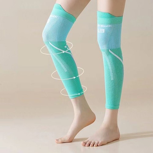 1 Pair Knee Support Brace Full Legs Sleeve Badminton Tennis Running Leg Guar GF - Picture 6 of 18