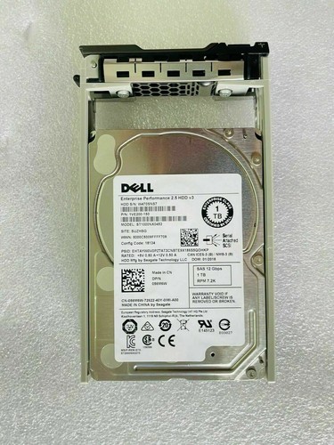 Dell 56M6W 056M6W 1TB 7.2K RPM 12Gbps 2.5" SAS Hard Drive ST1000NX0453 w/ Tray - Picture 2 of 4
