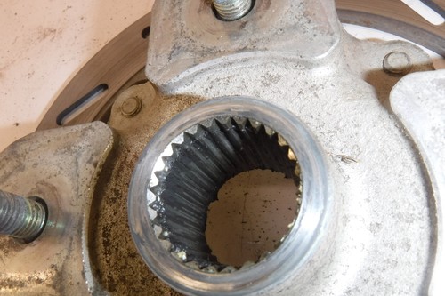 2016 yamaha kodiak 700 OEM FRONT LEFT RIGHT BRAKE ROTORS PAIR HUBS - Picture 5 of 5