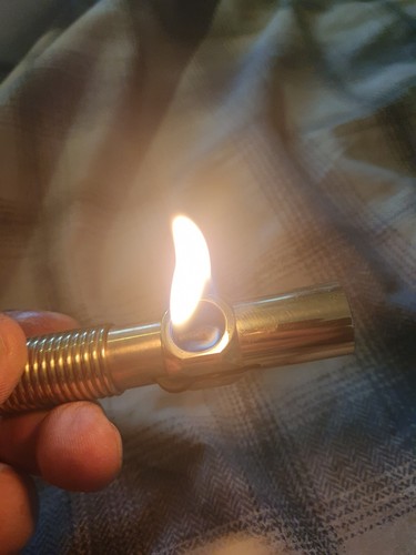 Nimrod Look Alike Pfeife Benzinfeuerzeug Messing - Bild 2 von 6