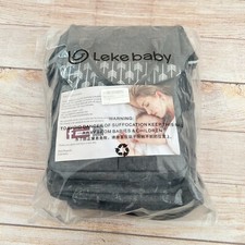 Leke Diaper Bag Gray Backpack - Wide Open Design Unisex for Mom and Dad