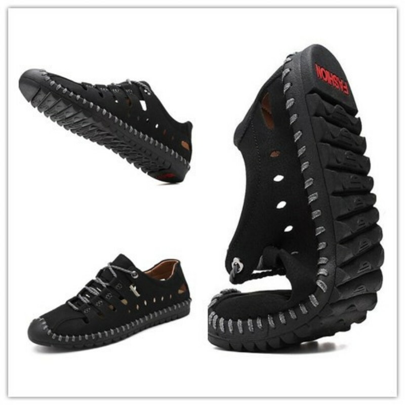 SAOLA Scarpa uomo chic scamosciata rotonda stringata scavata outdoor estate casual incrociata taglia