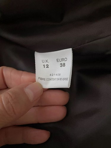 Eastex Trouser Suit Polyester Viscose Linen Embroidered - Jacket 12 Trousers 10 - Picture 6 of 11