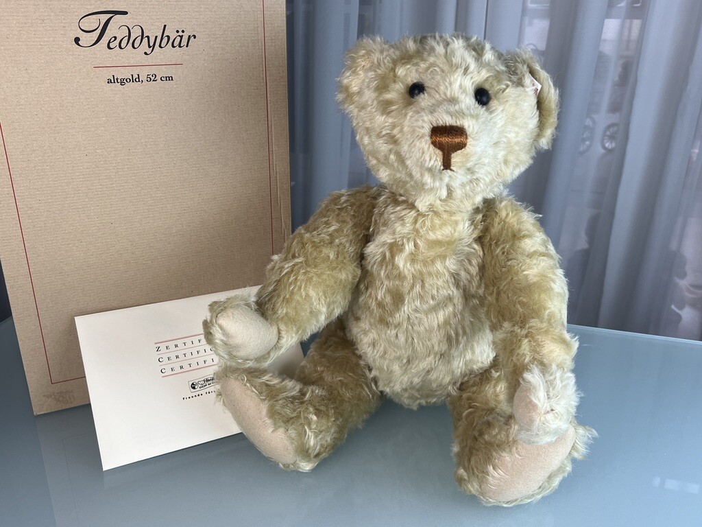 Steiff Animal 038297 - Teddy Bear Old Gold 52cm - Top